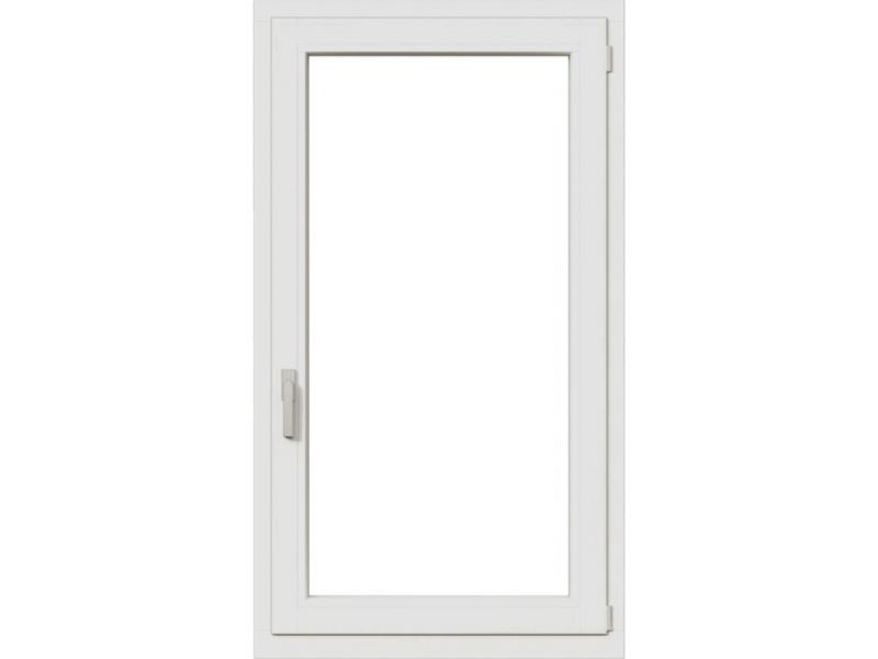 Trendhout Draai/kiepraam - 77,4x137,4 cm - rechtsdraaiend - wit - incl. raambeslag