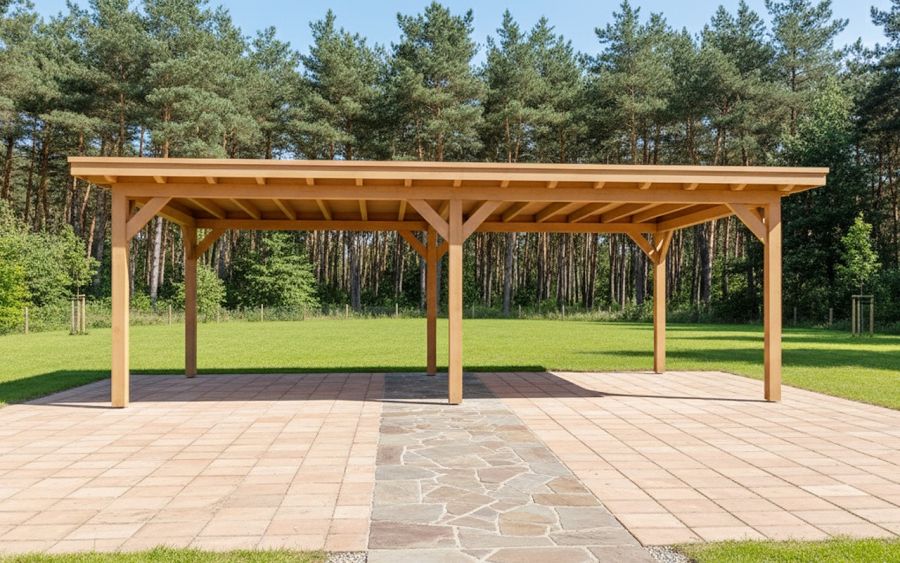 YARD Outdoor Elegante overkapping 400x300 cm vrijstaand Douglas blank