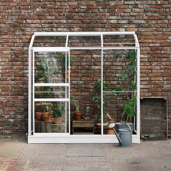 Muurkas Emma II - 194x69x194 cm - Wit - Veiligheidsglas