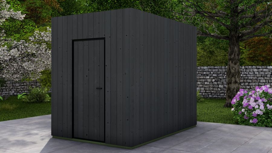Poolhouse Trendy 204x304 cm - exterieur zwart gecoat