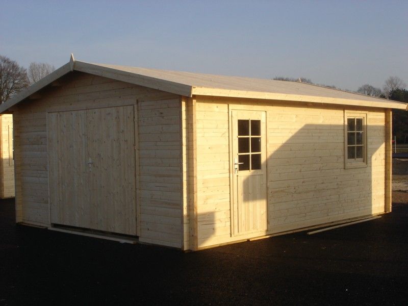 Garage Rydell 470x570 cm - Groen geïmpregneerd