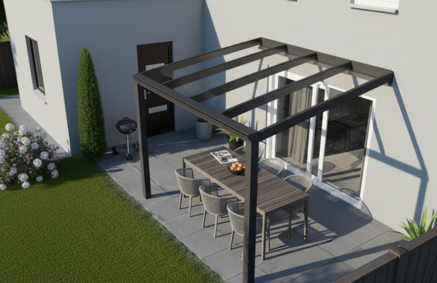 Greenline veranda 300x300 cm - glasdak