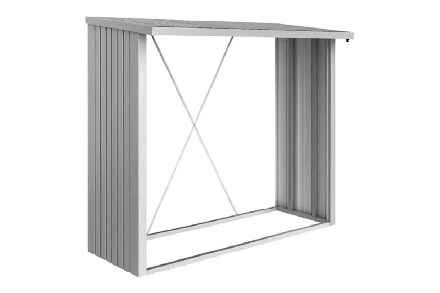 Biohort metalen multi opslagplaats Woodstock zilvergrijs 229x102x199 cm
