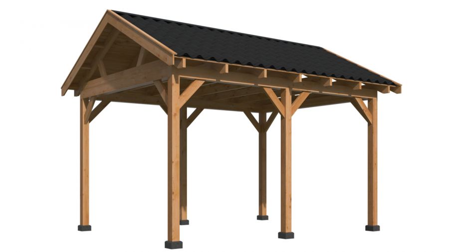 Tuindeco Hamar L Type 1 - Lariks/Douglas Overkapping 478x395 cm