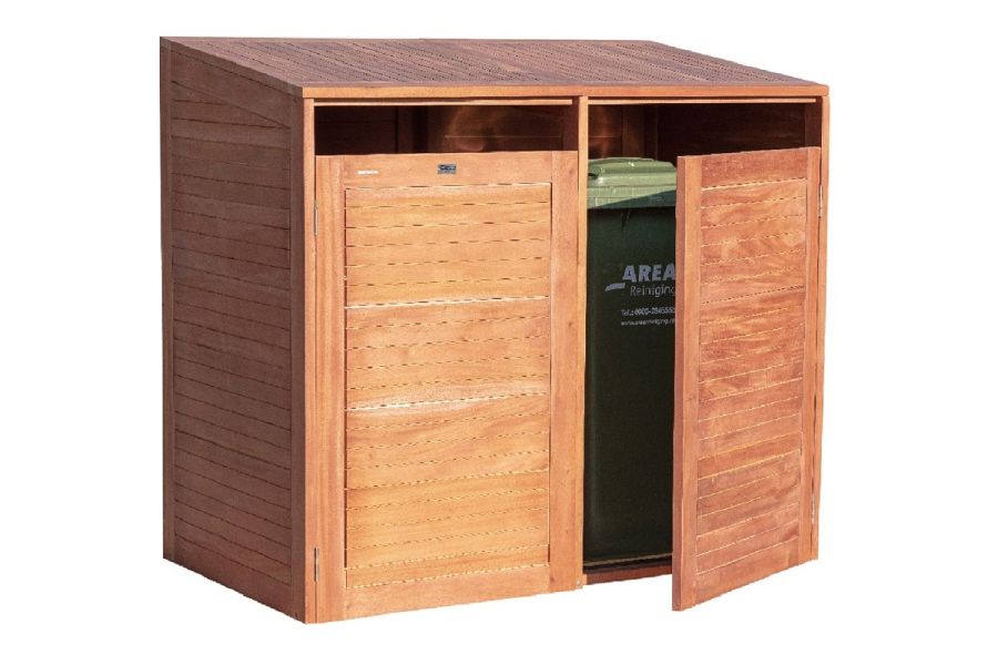 Containerberging dubbel van hardhout
