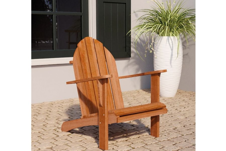 hardhout relax stoel voor in de tuin