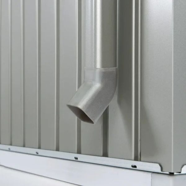Biohort Highline H1 metalen tuinhuis 275x155x222 cm met enkele deur