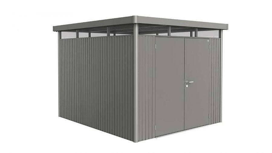 Biohort Highline H5 metalen tuinhuis 275x315x222 cm met dubbele deur