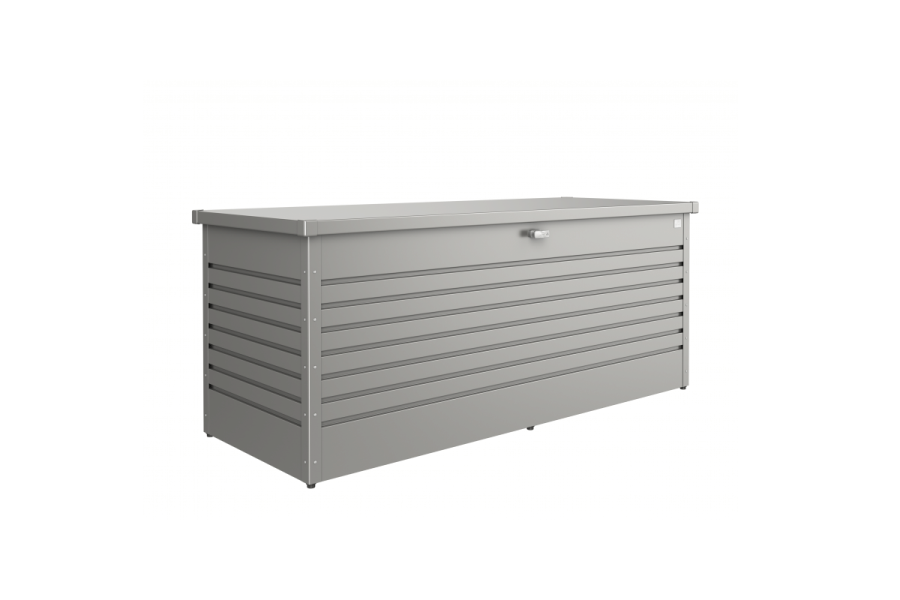 Biohort metalen Hobbybox 200 201x79x83 cm zilver