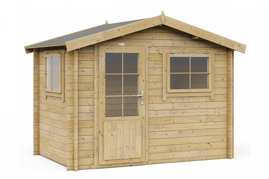 Blokhut 3020 300x200 cm - exterieur gecoat