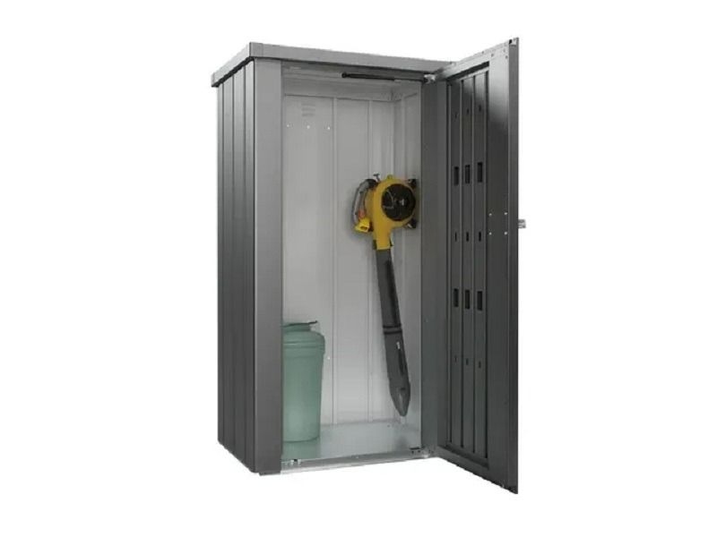 Biohort Julia M metalen terraskast 77,7 x 57 x 140,2 cm donkergrijs metallic