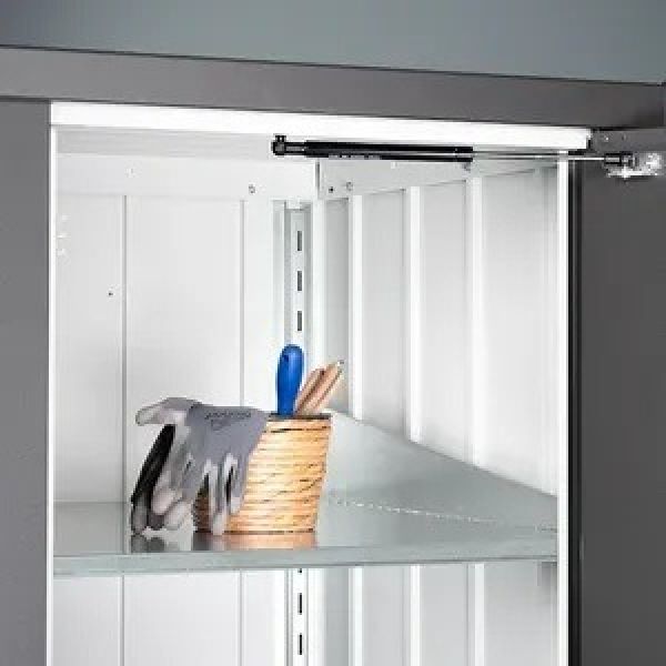 Biohort Julia L metalen terraskast 77,7x87x140,2 cm donkergrijs
