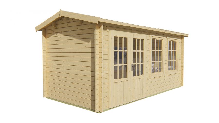 Tuindeco Justine Blokhut 500x250 cm 40 mm vuren honing geïmpregneerd