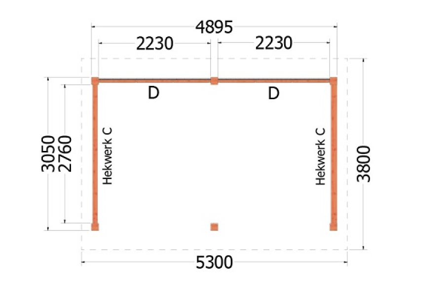 Kapschuur de Hoeve plattegrond