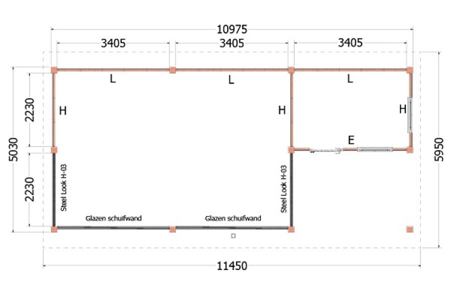 Kapschuur de Hofstee XXL plattegrond