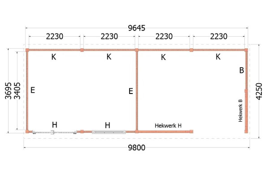 Kapschuur de Stee plattegrond