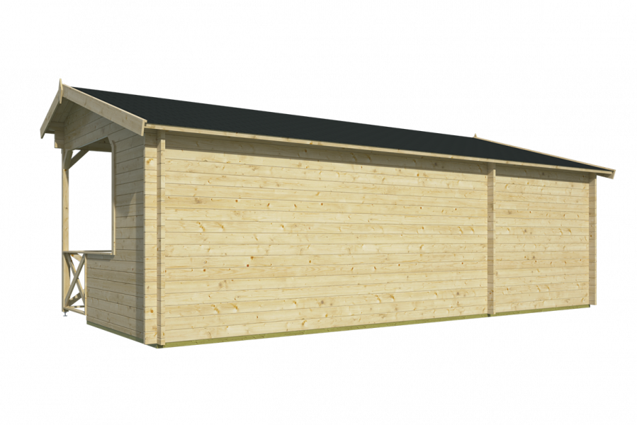 Tuindeco Kukka blokhut 700x350 cm 40 mm vuren groen geïmpregneerd