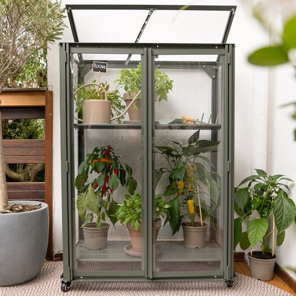 Kweekkast Urban Grower Medium- 76,5x41,5x108 cm - Groengrijs