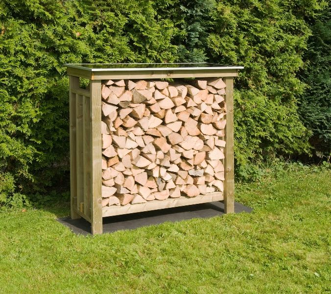 Houtopslag tuin