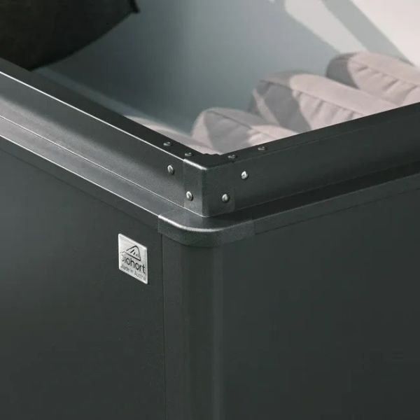 Biohort metalen Loungebox kwartsgrijs 200x84x88,5 cm
