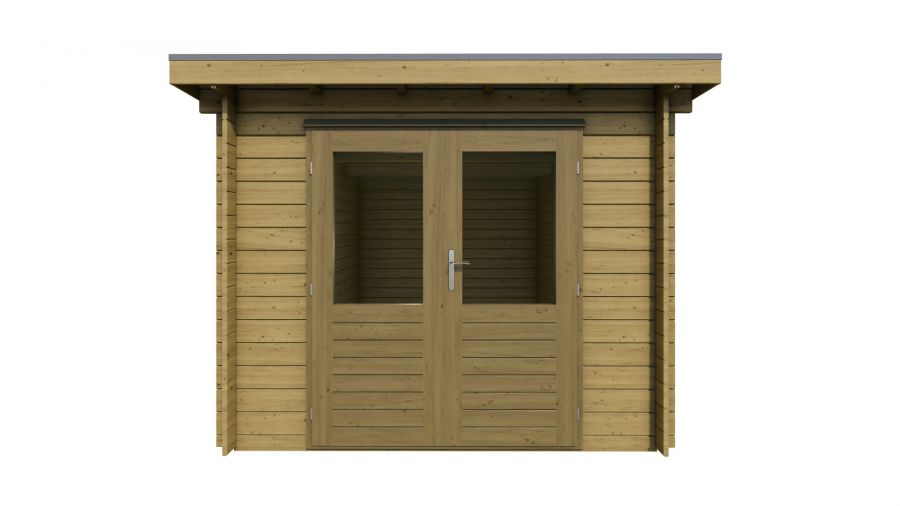 Classicline Blokhut Drenthe vuren groen geïmpregneerd 250x300 cm