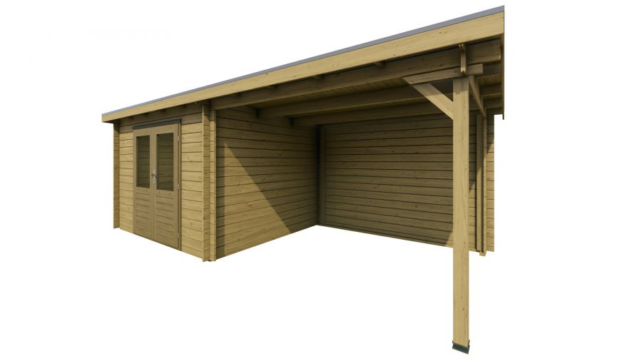 Classicline Blokhut Gelderland Geïmpregneerd 300x250 + 300 