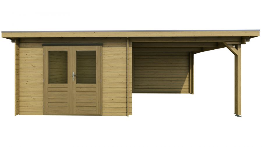 Classicline Blokhut Gelderland Geïmpregneerd 300x250 + 300 