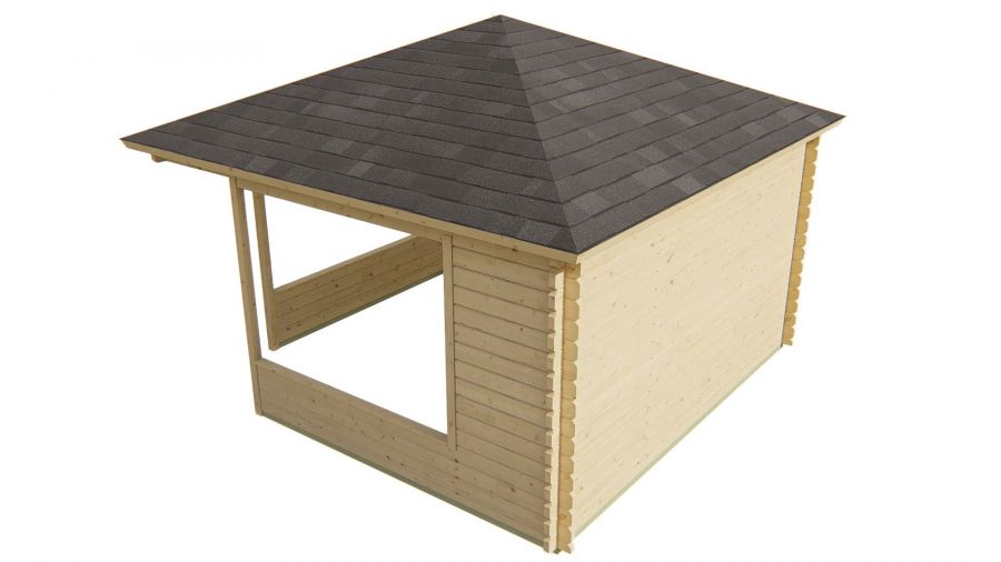 Prieel Marit 400x400 cm - Red class wood geïmpregneerd