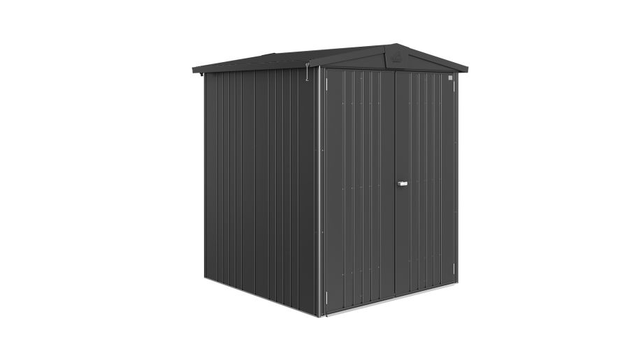 Biohort Europa 2 metalen berging voor tuingereedschap in de kleur donkergrijs