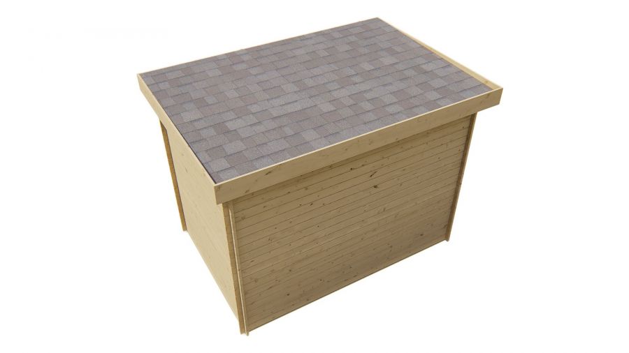 Tuindeco Minimodern Blokhut 300x200 cm 28 mm vuren bruin geïmpregneerd