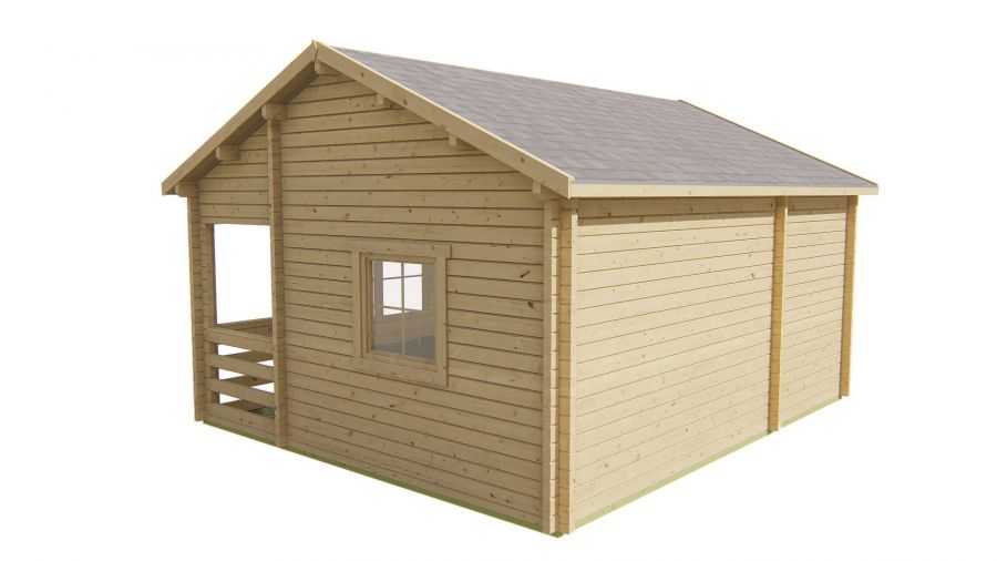 Tuindeco Edelweiss chalet 600x510 cm 70 mm vuren honing geïmpregneerd