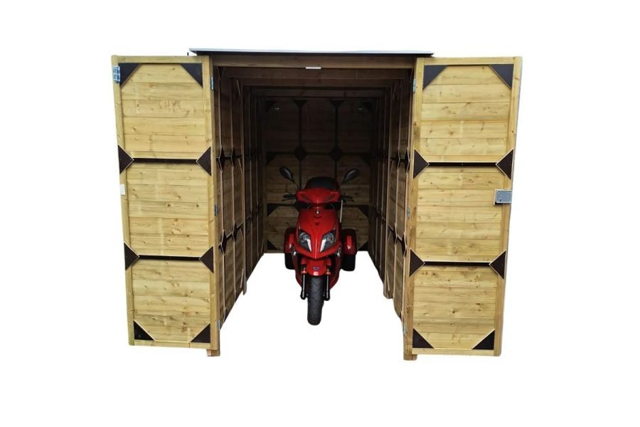 Lutrabox Multi-functionele motorberging 150x270x214 cm