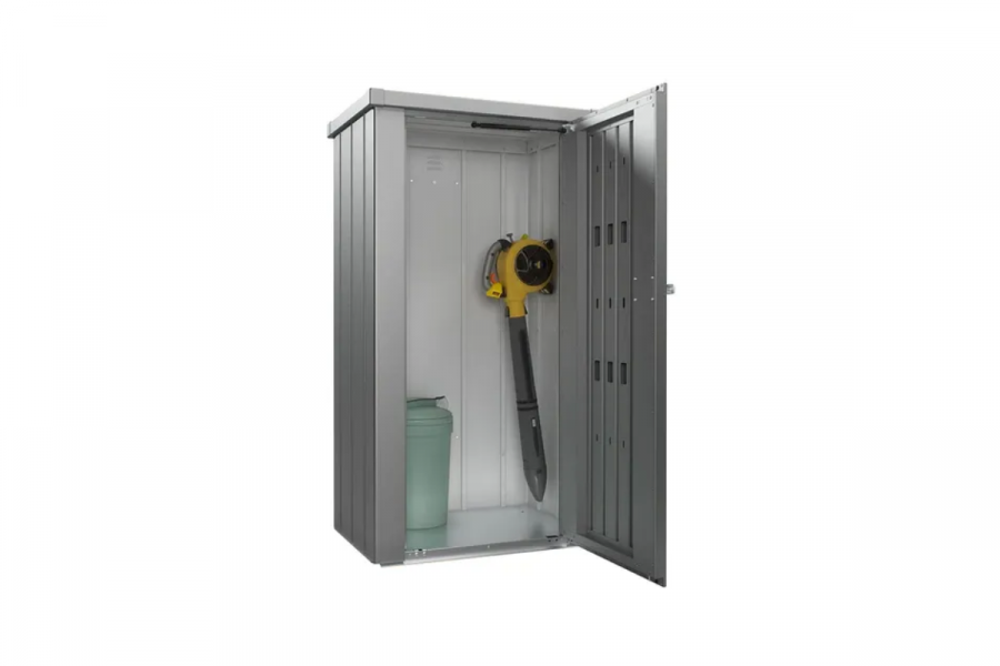 Biohort Julia M metalen terraskast 77,7 x 57 x 140,2 cm kwartsgrijs metallic