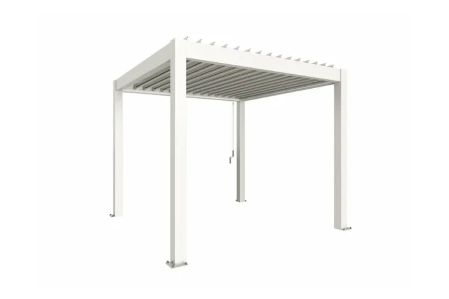 Biohort aluminium Pergola wit 350x350 cm