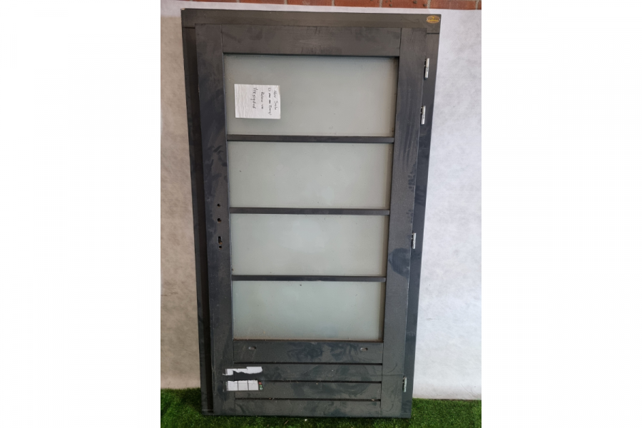 Enkele houten deur antraciet 100,9 x 193,5 cm (bxh) met kozijn 114 x 202,5 cm - SALE250561