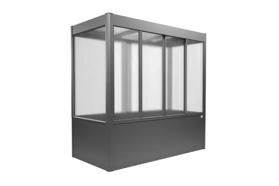 Biohort Florentina metalen tuinkas 201,6 x 104 x 197 cm kwartsgrijs metallic