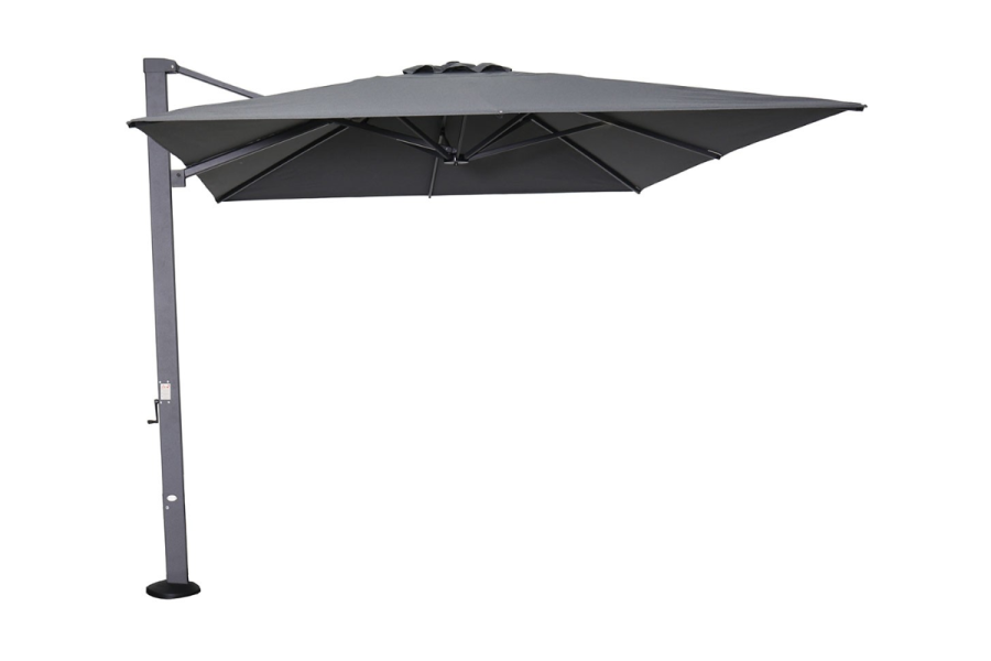 Garden Impressions Hawaii Emperor zweefparasol - 300x400 cm zwart / antraciet