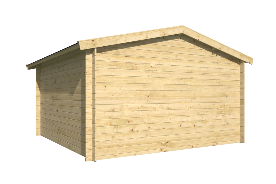 Tuindeco Otto Blokhut 360x360 cm 28 mm vuren bruin geïmpregneerd