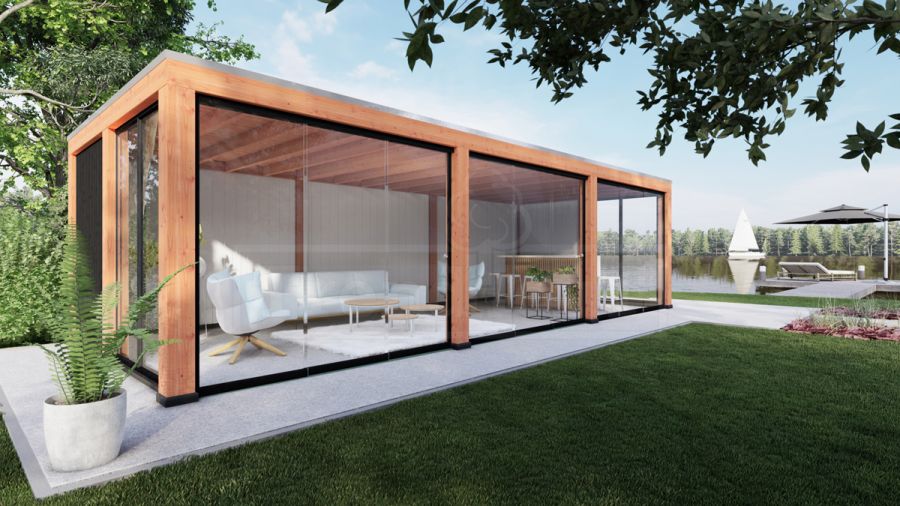 Trendhout Overkapping Palermo XXL 1100x380 cm
