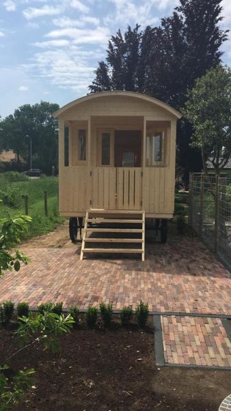 Circuswagen Jimmy met veranda 840x240 cm - Babberich