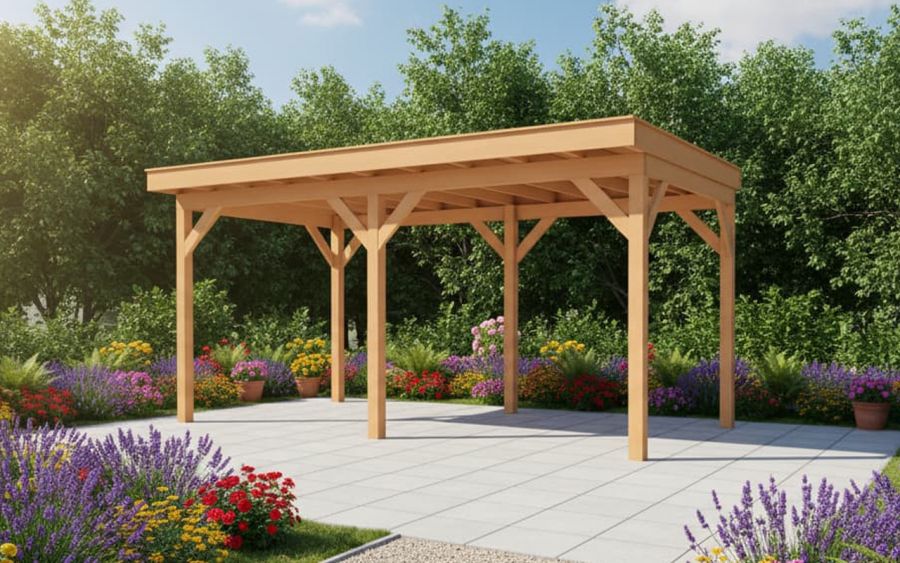 YARD Outdoor GRANDIOSE overkapping 600x270 cm Douglas blank