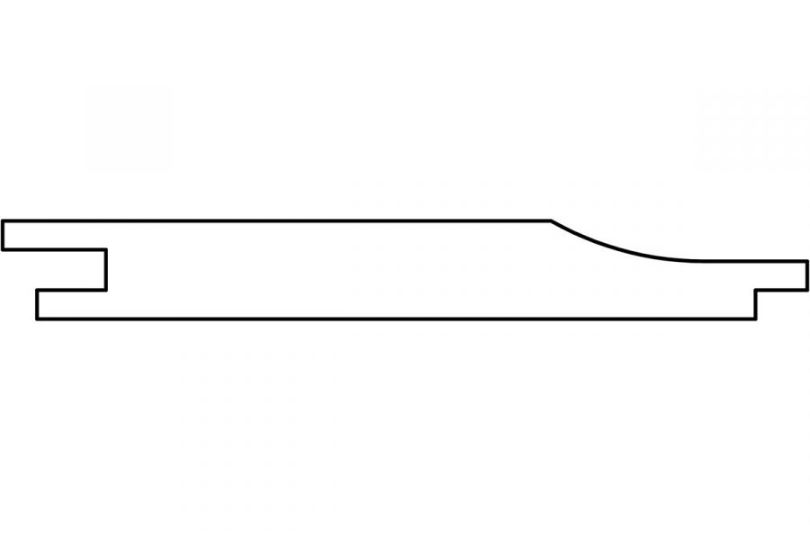 Noord-Zweeds rabat overhangend 1,8x14,5x390 cm