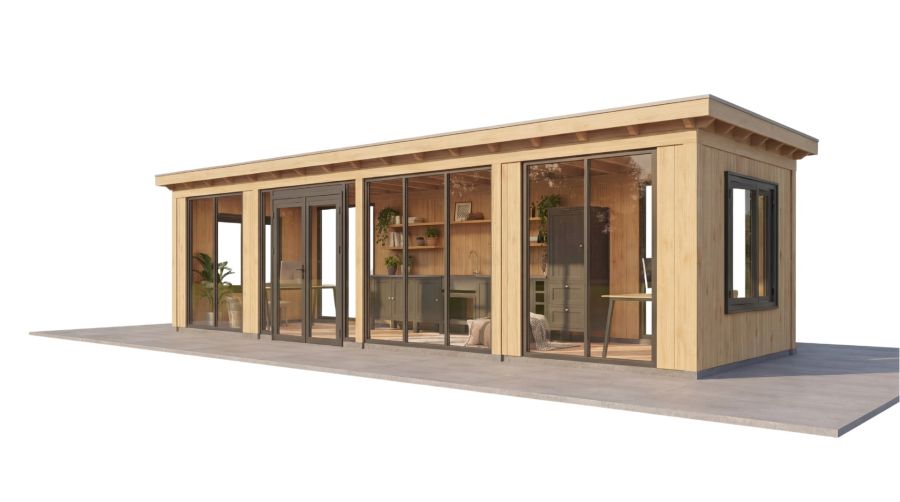 Trendhout Buitenverblijf Ravenna Landelijk 345x345 cm eiken