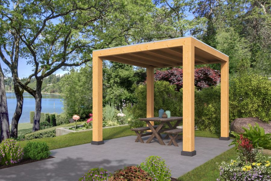 Red Class Wood overkapping Renesse 300x313 cm basis incl. schroefpakket - Bouwpakket