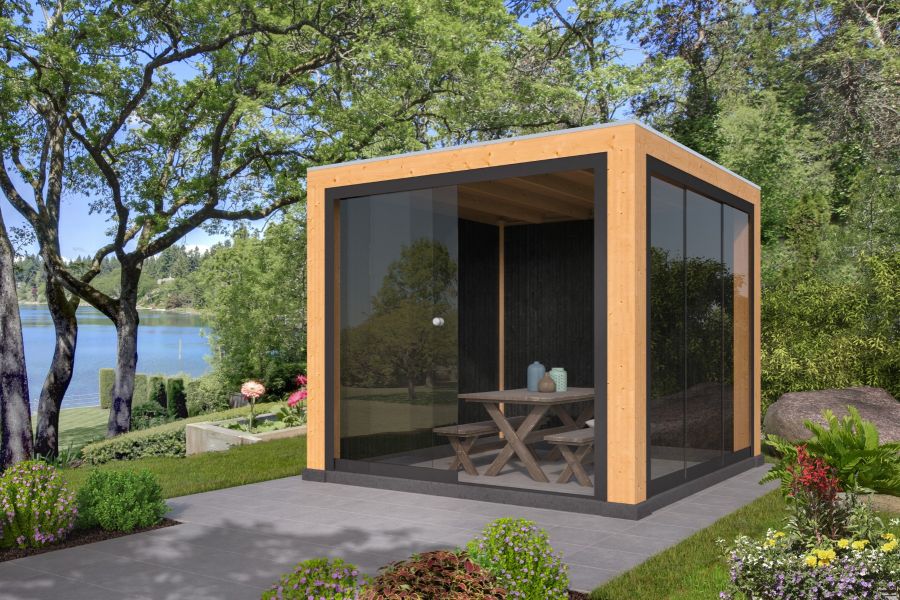 Red Class Wood overkapping Renesse 300x313 cm basis incl. schroefpakket - Bouwpakket
