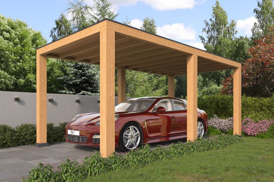 Red Class Wood overkapping Renesse 500x313cm basis incl. Schroefpakket - Bouwpakket