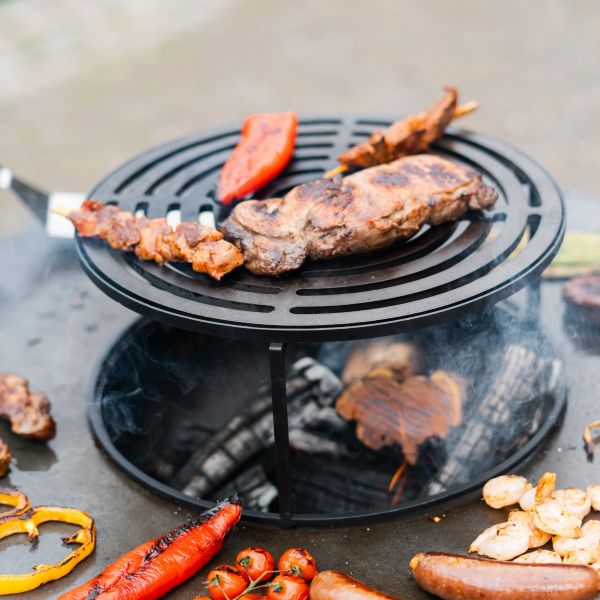 Barbecue Companero XXL 2.0 Cortenstaal - incl. hoes en houtopslag - Ø80cm