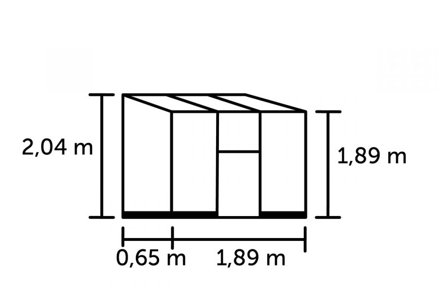Royal Well Muurkas Qube LT 26 - Zwart - afmetingen