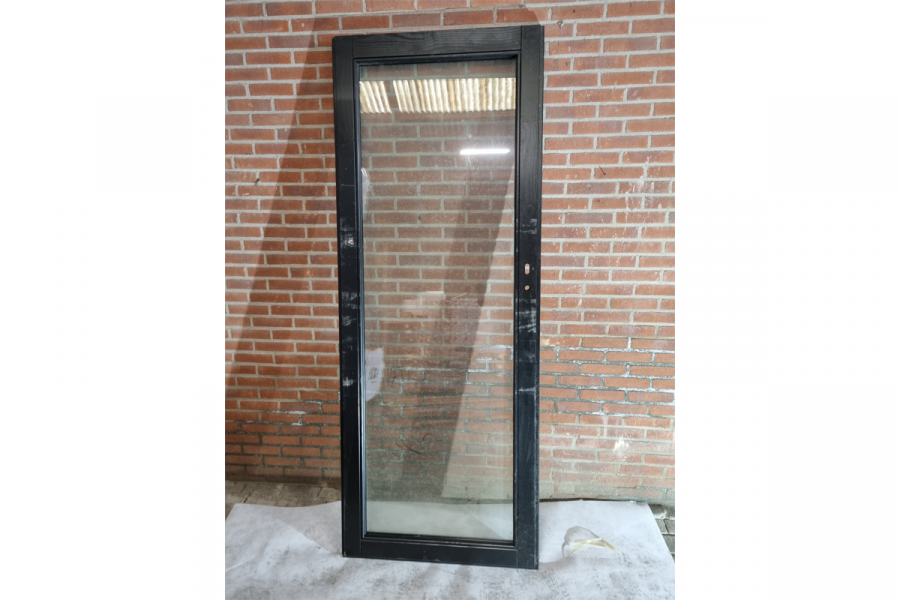 Enkele deur douglas zwart gecoat 88 x 227,6 cm - SALE25032