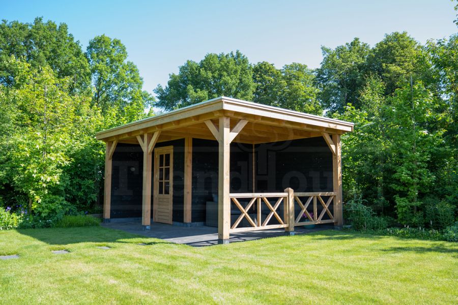 Trendhout Overkapping Siena 415x415 cm